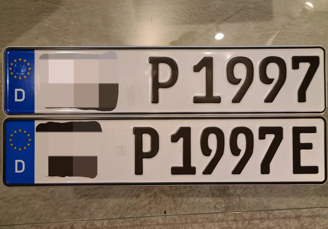 Anmeldung mit oder ohne E beim Elektrofahrzeug?