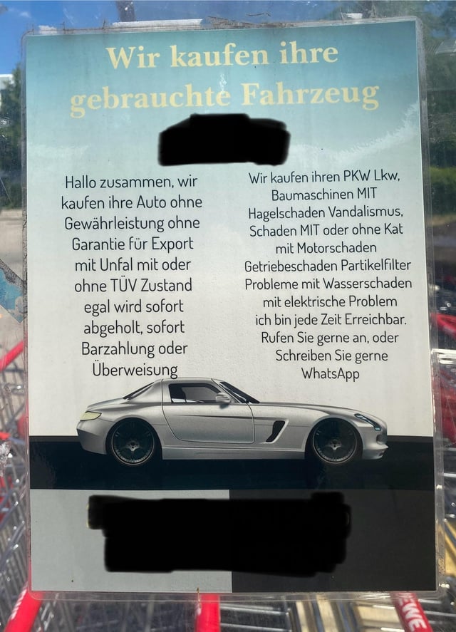 Was letzte Preis gebrauchte Auto?