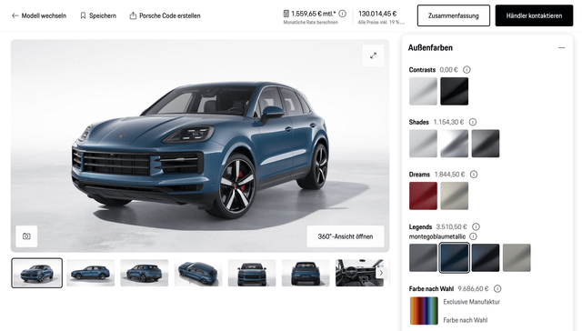 Umfrage Porsche & Audi konfigurieren Bachelorarbeit